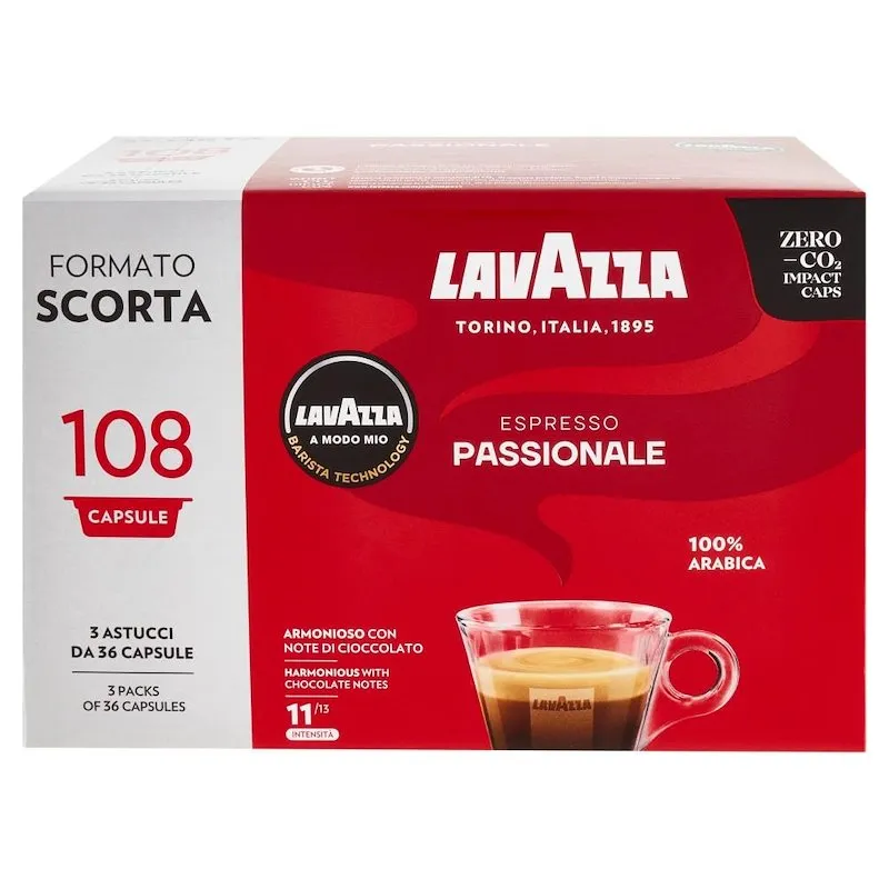 Lavazza A Modo Mio Capsule Caffè 108Pz Passionale