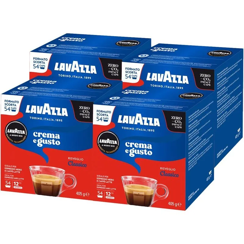 Lavazza A Modo Mio Capsule Caffè 216pz Crema e Gusto