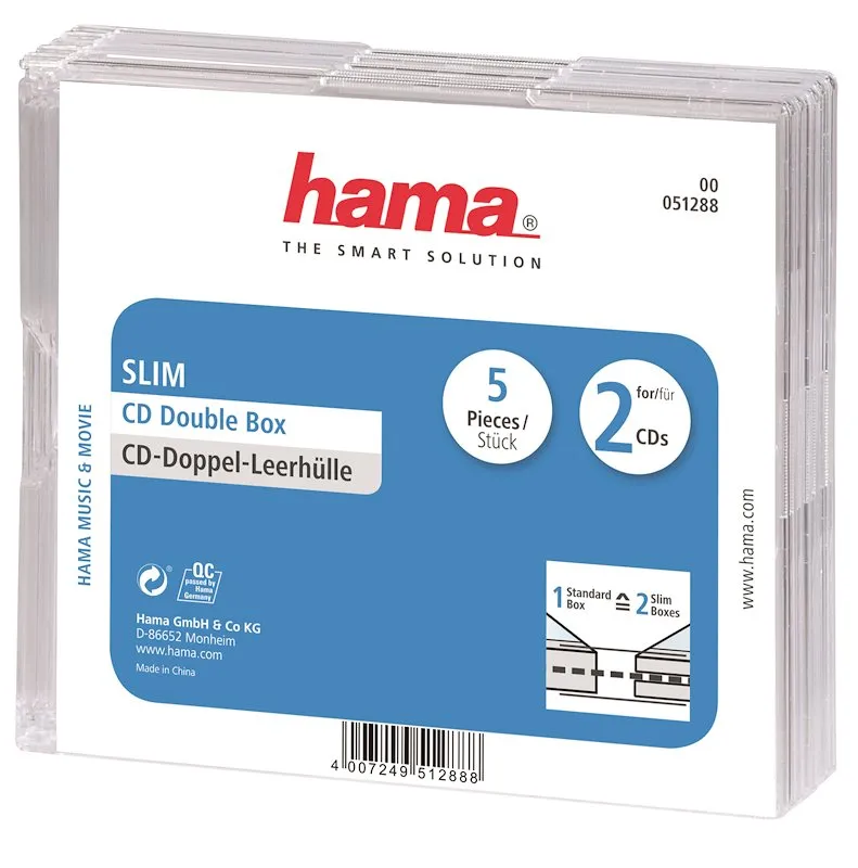 Hama Custodia CD 7451288 Trasparente