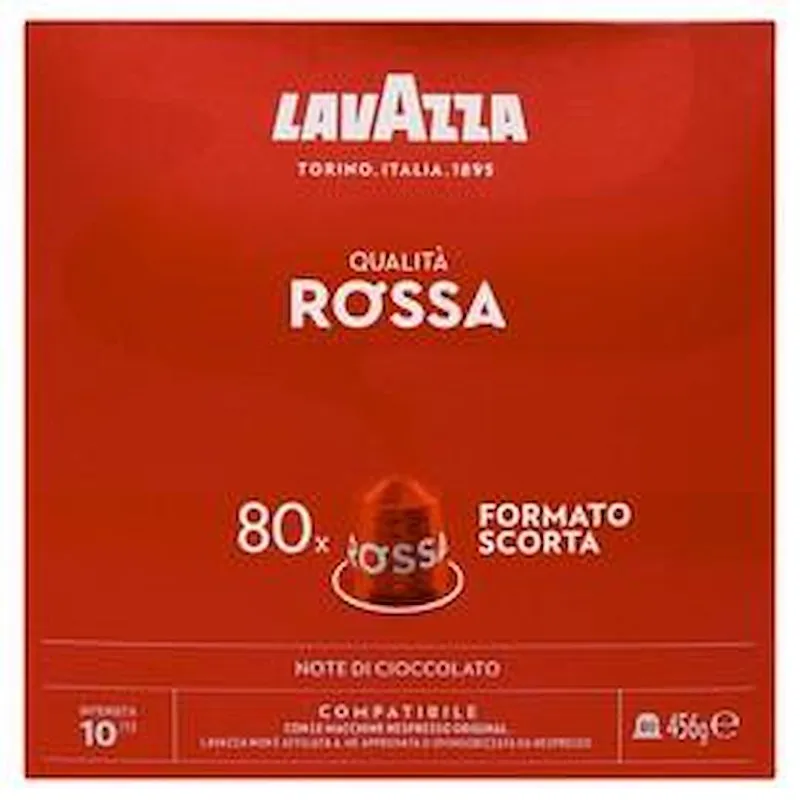Lavazza Capsule Caffè 80Pz Qualità Rossa Compatibili Nespresso