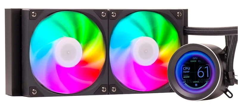 Itek Dissipatore A Liquido Arctic Sphere Lcd 240 - 240Mm Skt Universale Pwm Fan Lcd 2.8 Con Softw