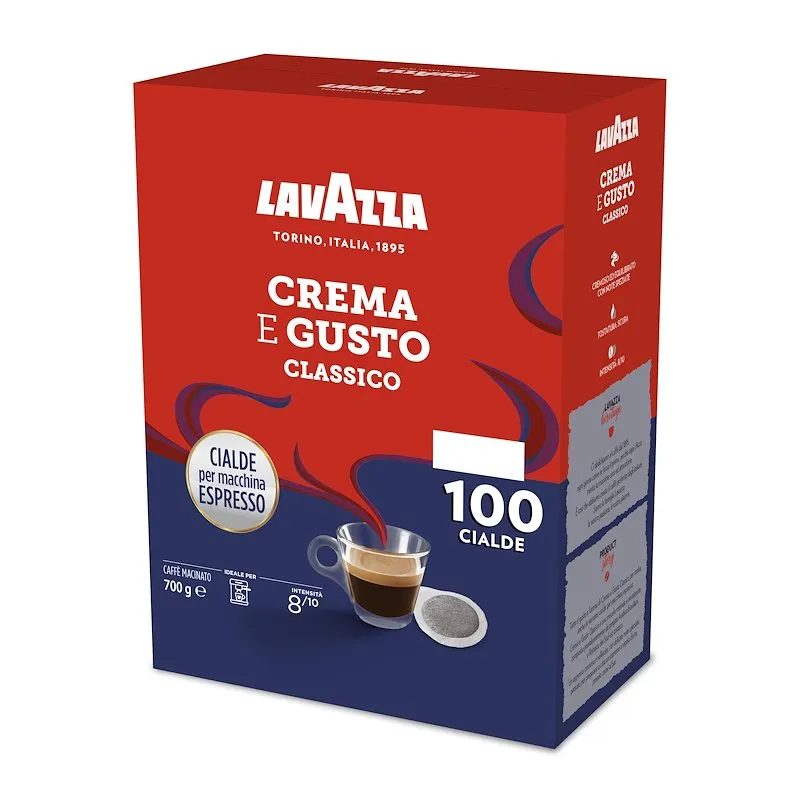 Lavazza Cialde Caffè 100Pz Crema e Gusto Classico 3187