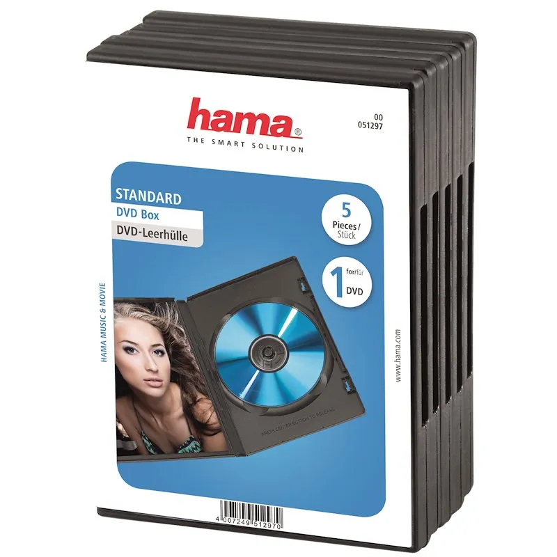 Hama Custodia DVD 7451297 Nero