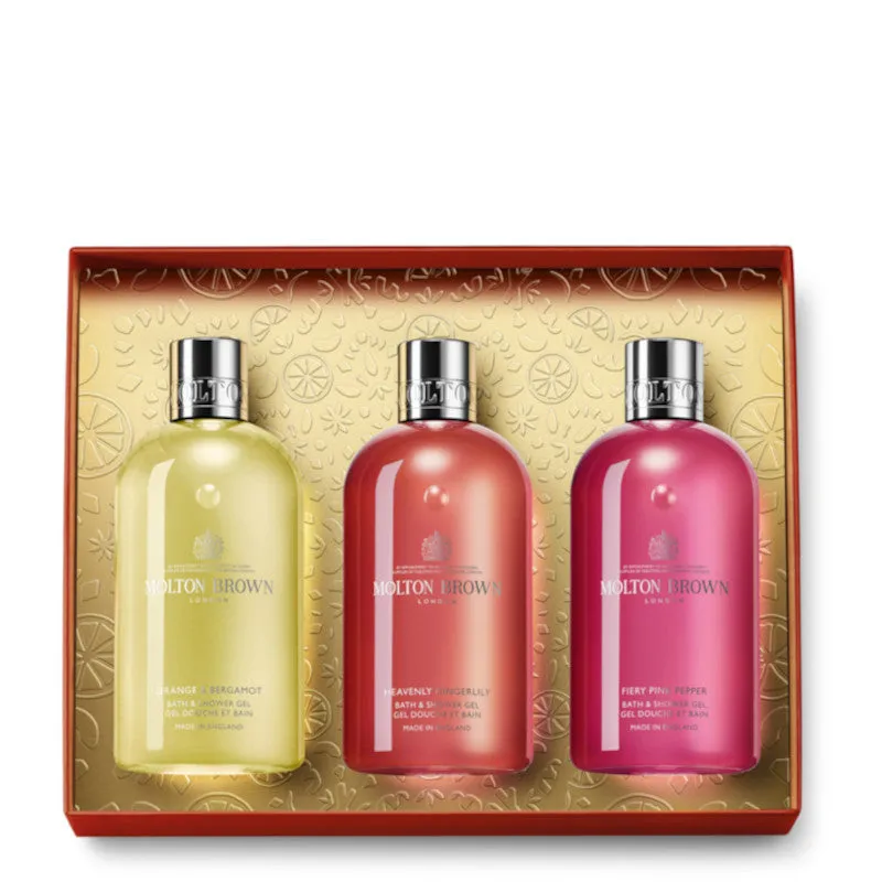 Molton Brown Floral & Spicy Body Care Gift Set 3 X 300 ML Shower gel - 3 X 300 ML Shower gel