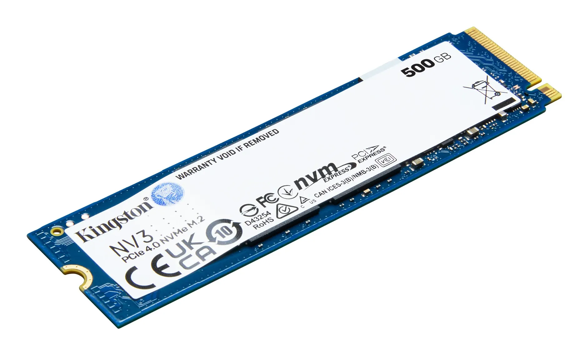 Kingston Ssd Interno Nv3 Nvm 500Gb M2 Pcie 40 R/W 3500/2100