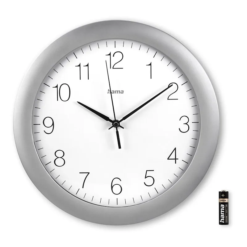 Hama Orologio Tenerife 7185872 Grigio Silver