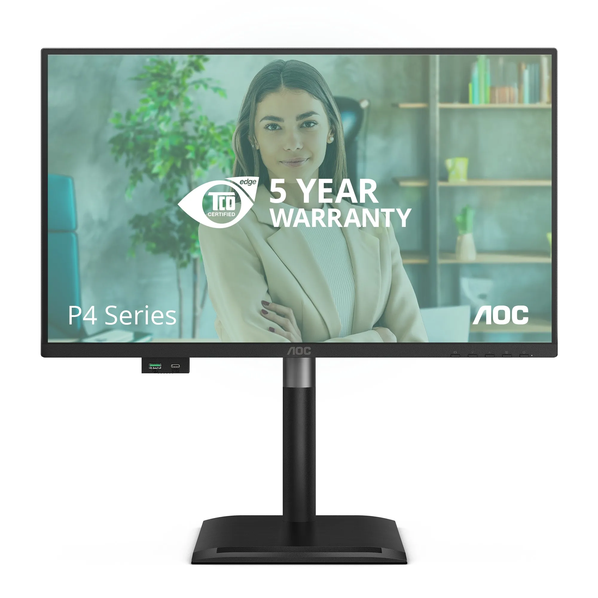 Aoc Monitor 238 Led Ips Fhd 16:9 4Ms 120Hz Reg Altezza Dp/Hdmi Multimediale