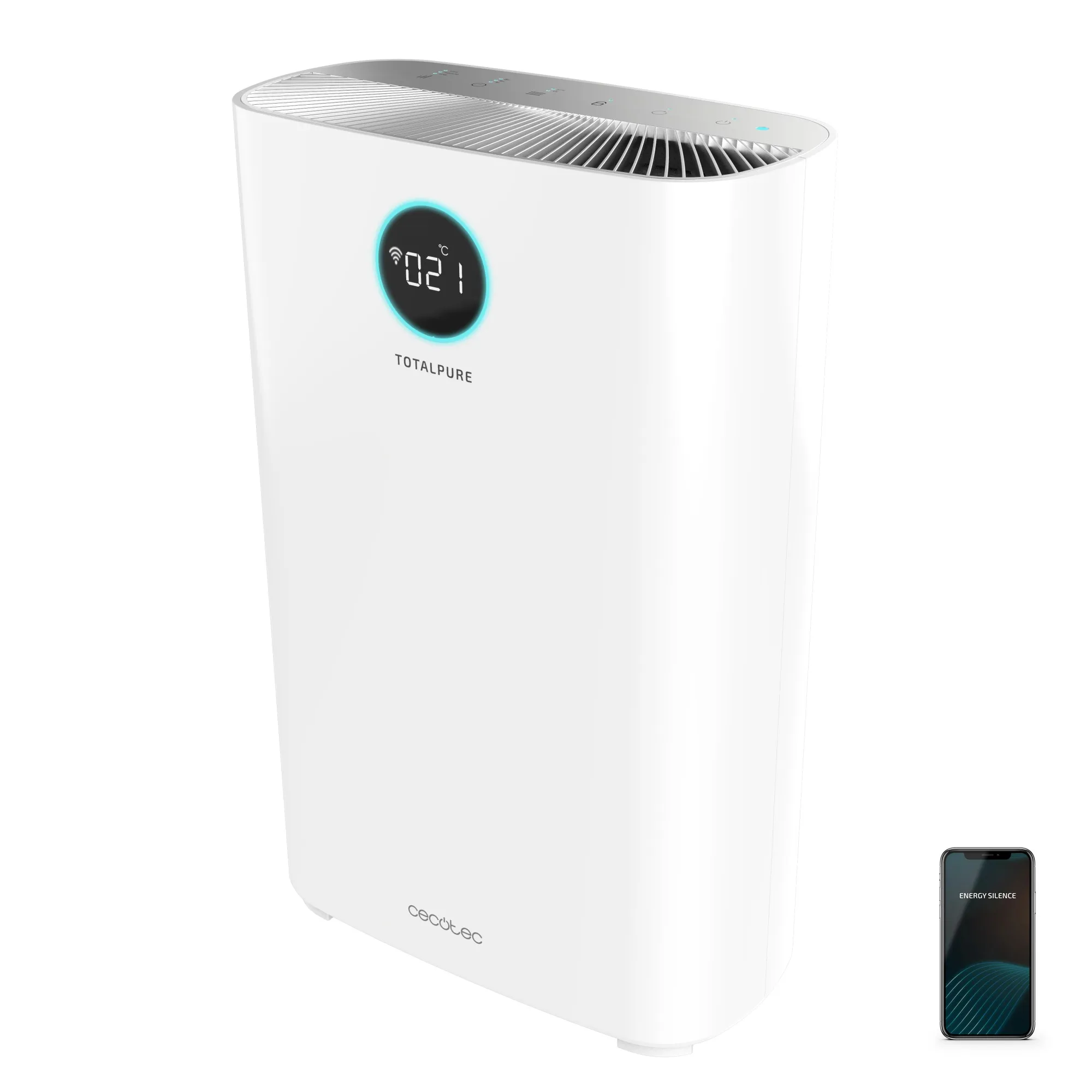 Cecotec TotalPure 2500 Connected 65 m² 54 dB 60 W Bianco