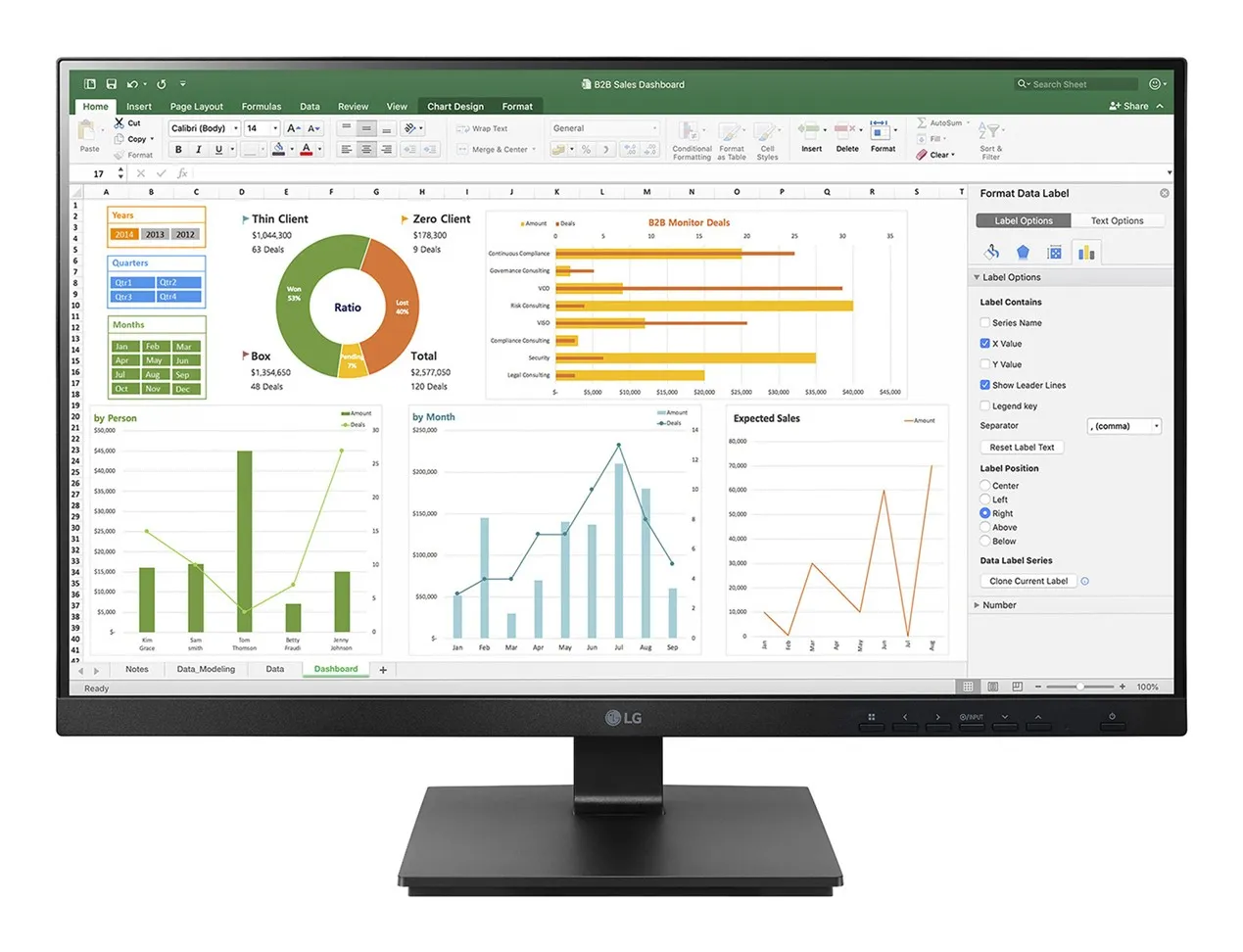 LG 27BN65Q-B Monitor PC 686 cm (27) 2560 x 1440 Pixel Quad HD LCD Nero