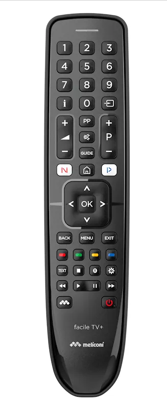Meliconi Telecomandi Gumbody Facile Tv+ Nero