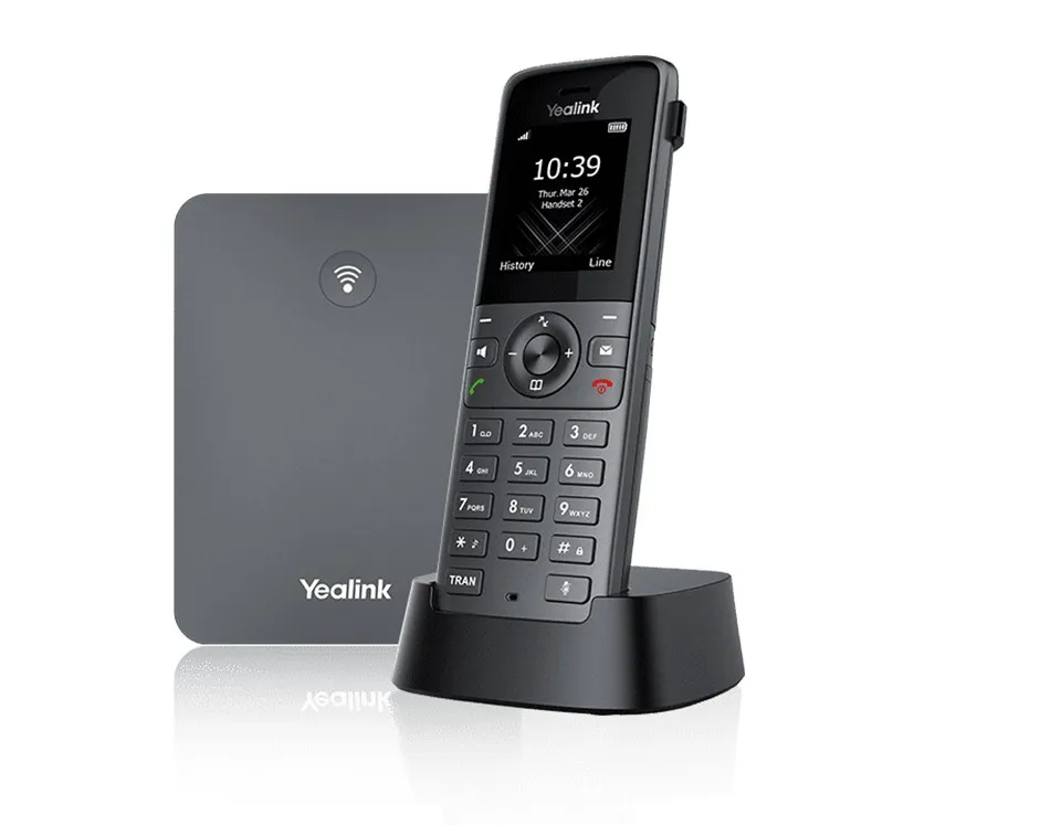 Yealink Telefono Cordless Dect Ip 8 Account Voip 8 Chiamate Display A Colori 35 Ore In Chiamate