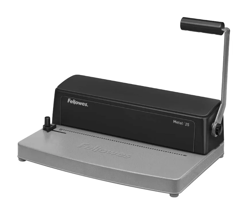 Fellowes Metal 25 Rilegatrice a scatto 450 fogli Nero Grigio