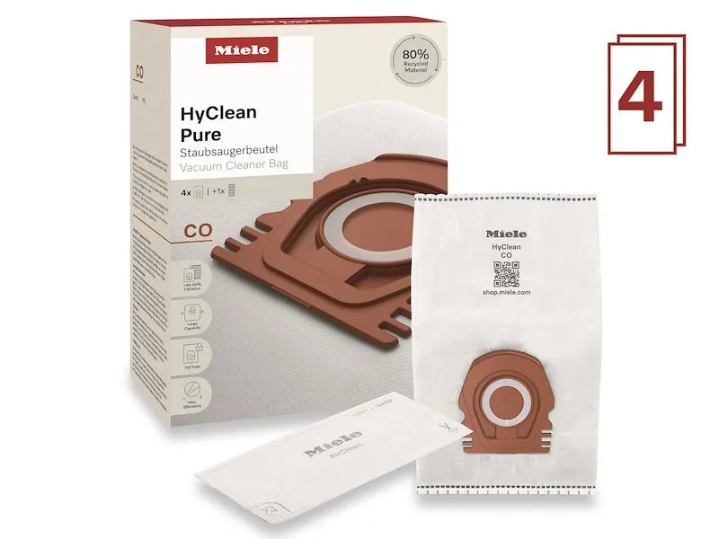 Miele Sacchetti Aspirapolvere 4Pz + Filtro Hyclean Pure Co
