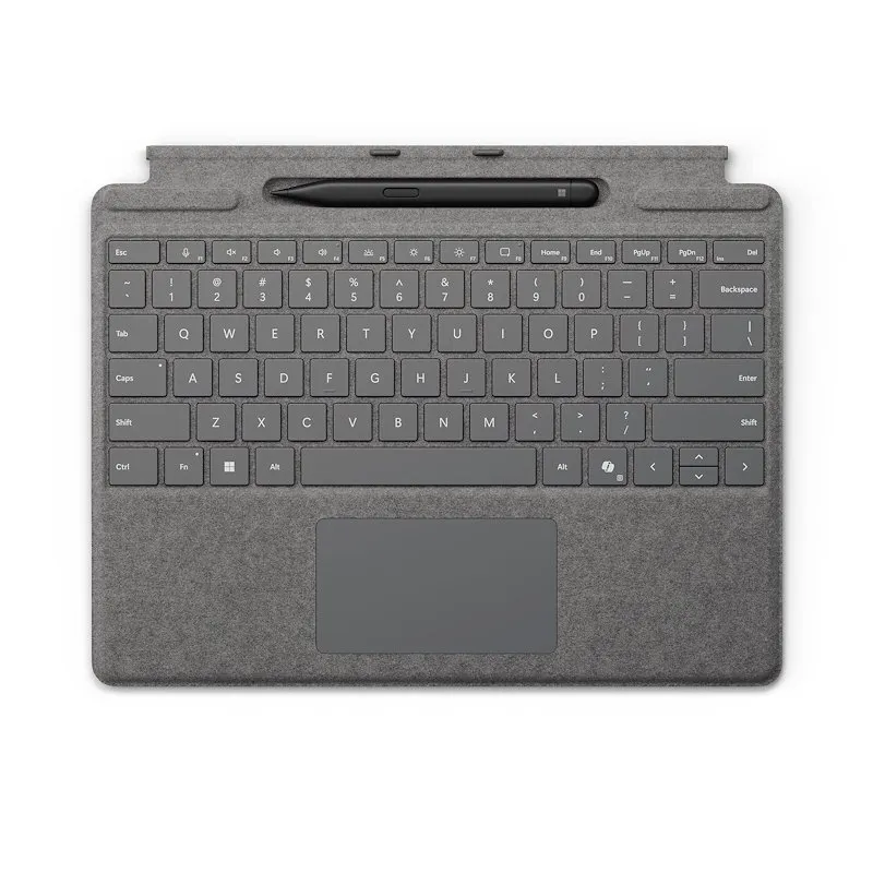Microsoft Surface Pro Tastiera Con Tasto Copilot + Slim Pen Platino