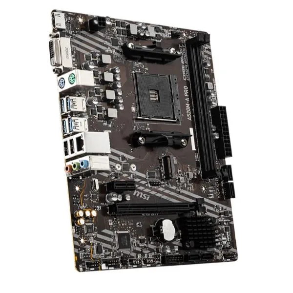Msi S-7C96\A520M-A PRO\601-7C96-120 11\801-7C96-001\STD Opt:k A520M-A Pro A520 AM4 2DDR4 1PCI-EX16 1PCI-EX1 1M.2 4SATA3 6USB3.2 911-7C96-031