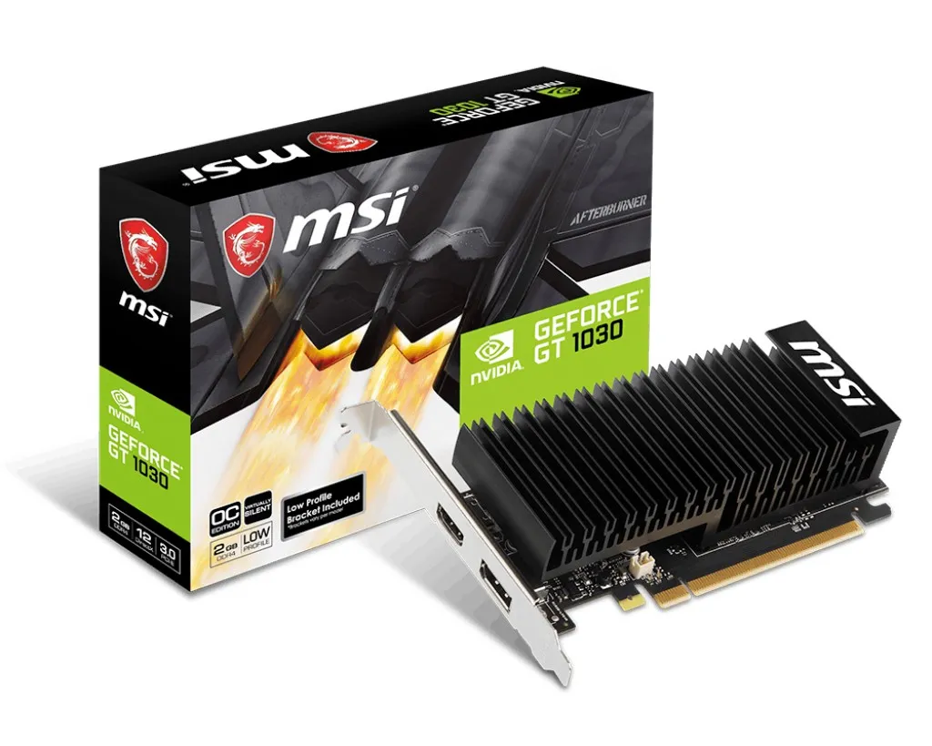 Vga Msi Nvidia Gt 1030 2Ghd4 Lp Oc 2Gb Hdmi/Dp