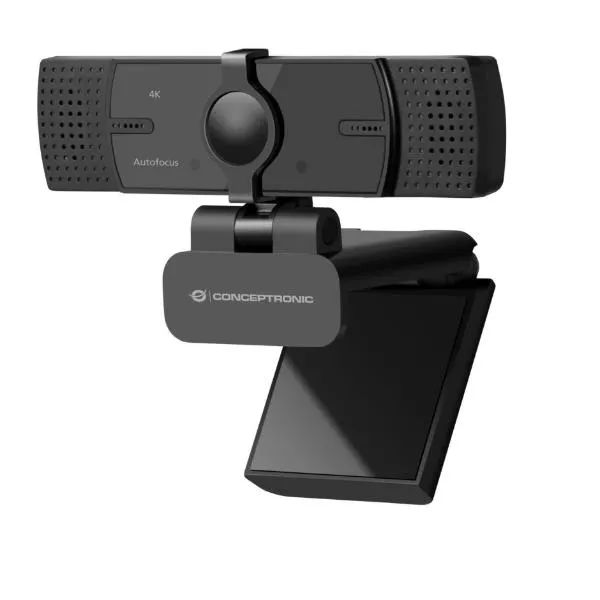 Conceptronic 4K Super HD Autofocus Webcam -- 4K (3840 2160)@30FPS 3/5/8MP@30FPS &1080P @60FPS, 80° Viewing Angle AMDIS07B