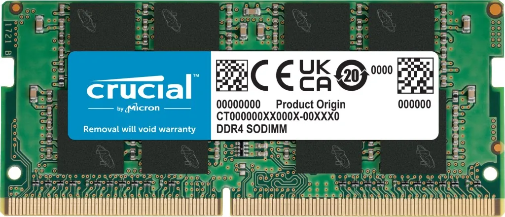 Crucial CB16GS3200 memoria 16 GB 1 x 16 GB DDR4 3200 MT/s 260-pin SO-DIMM