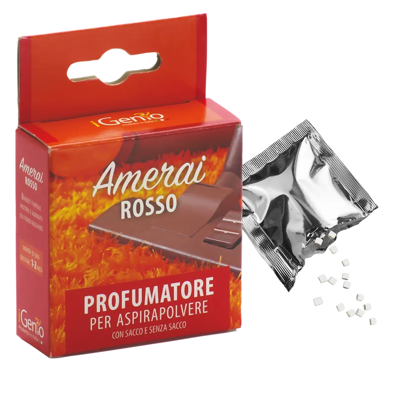 iGenio Profumatore per Aspirapolvere in Granuli Amerai Rosso 960 Bouquet floreale