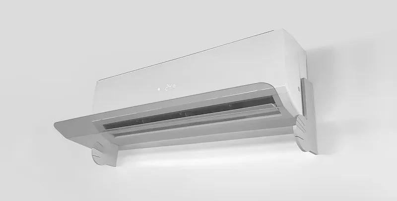 Ametera Deflettore d'aria 909 Bianco e Trasparente