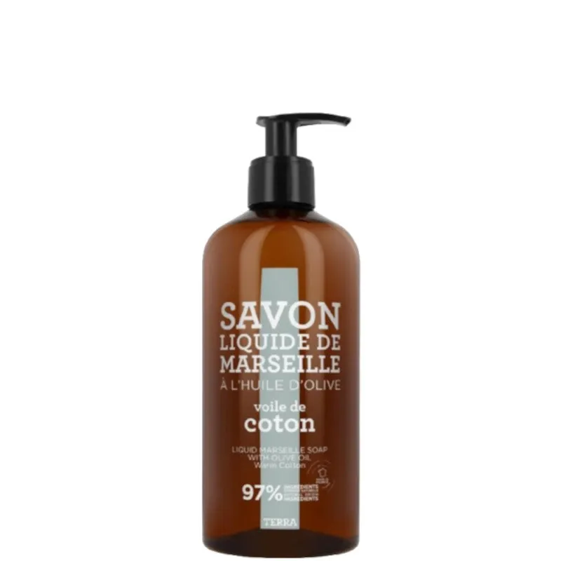 Compagnie de Provence TERRA - Voile de Coton Savon Liquide de Marseille 500 ML - 500 ML