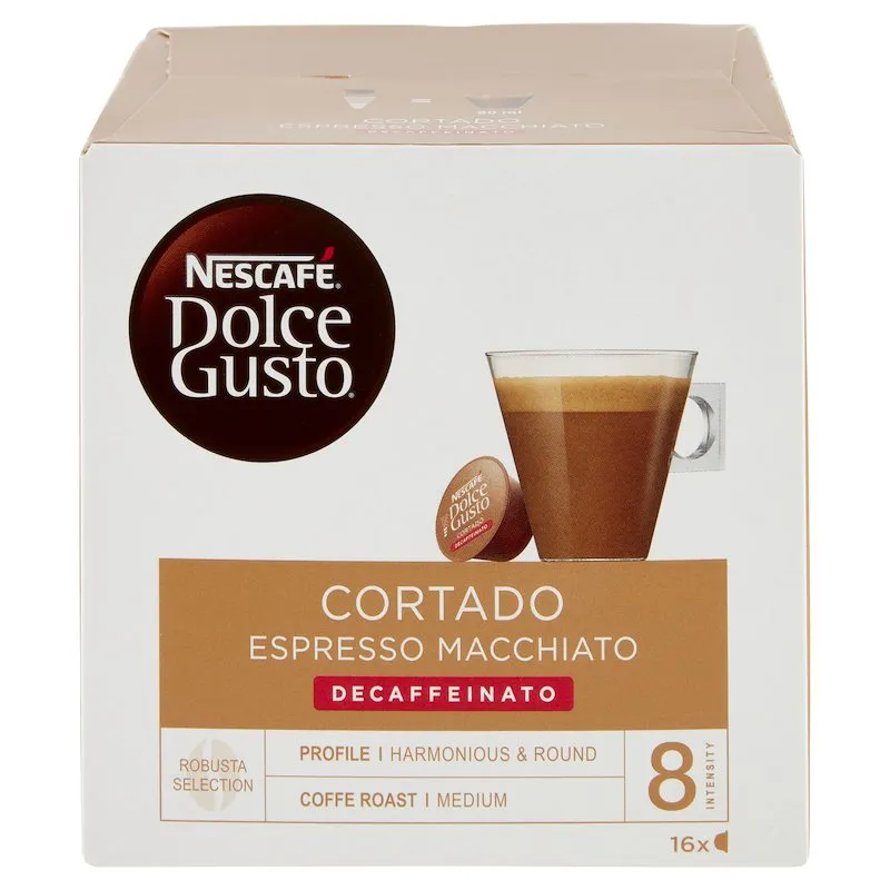 Nescafè - 16 Capsule Dolce Gusto Cortado Espresso Macchiato Decaffeinato - 12165917