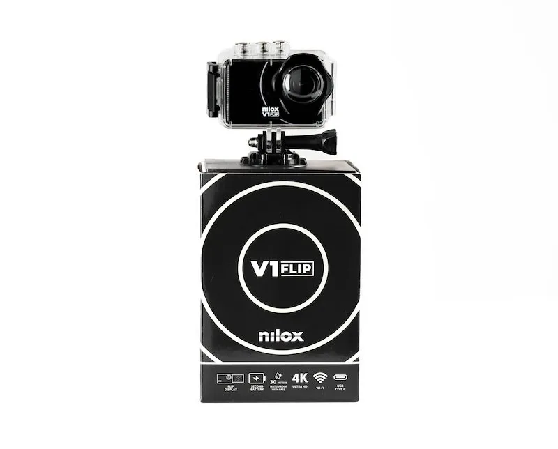Nilox Action Cam V1 FLIP CON TYPE C Nero