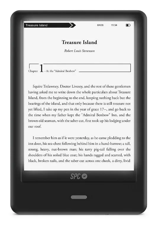 SPC Dickens Light 2 Pro lettore e-book Touch screen 8 GB Nero