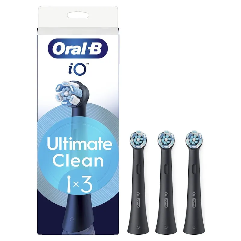Oral B 3 Testine di ricambio Ultimate Clean Black X3
