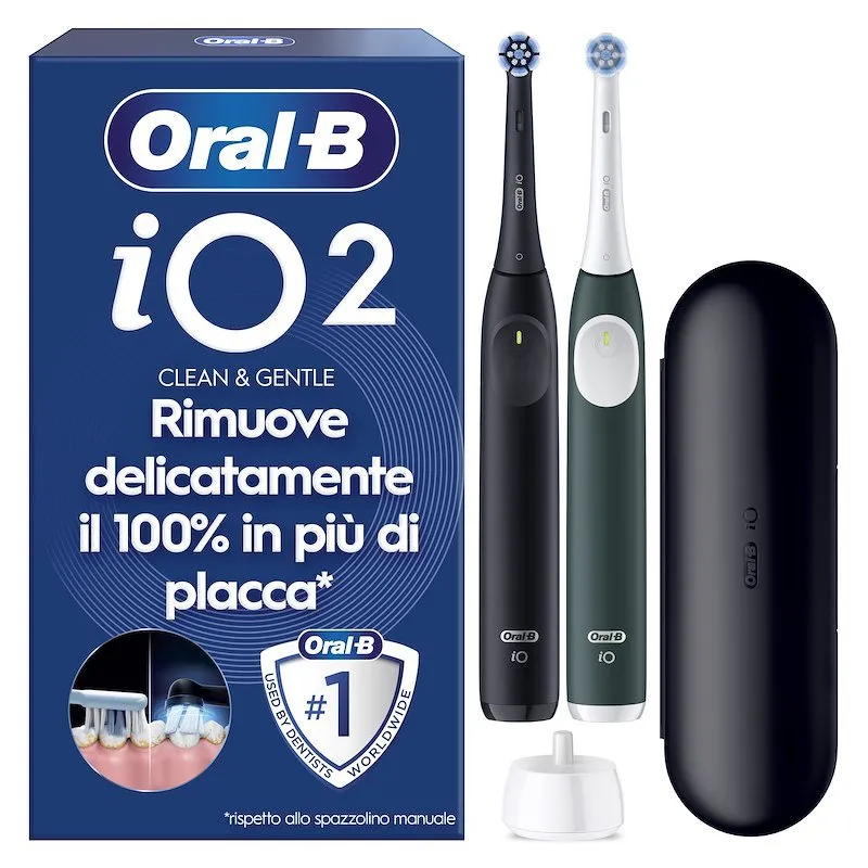 Oral B Spazzolino Elettrico Io2 Duo Nero Verde