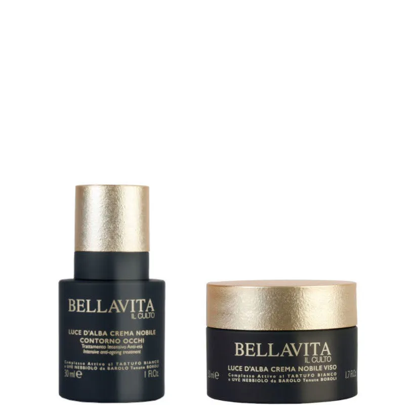 Bellavita Il Culto Luce d'Alba - Crema Nobile Viso Confezione 50 ML Crema Viso + 30 ML Crema Contorno Occhi - 50 ML Crema Viso + 30 ML Crema Contorno Occhi