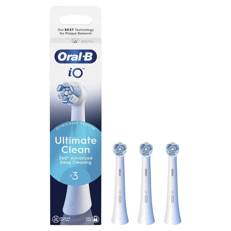 Oral B Testine di ricambio Ultimate Clean White X3 Bianco