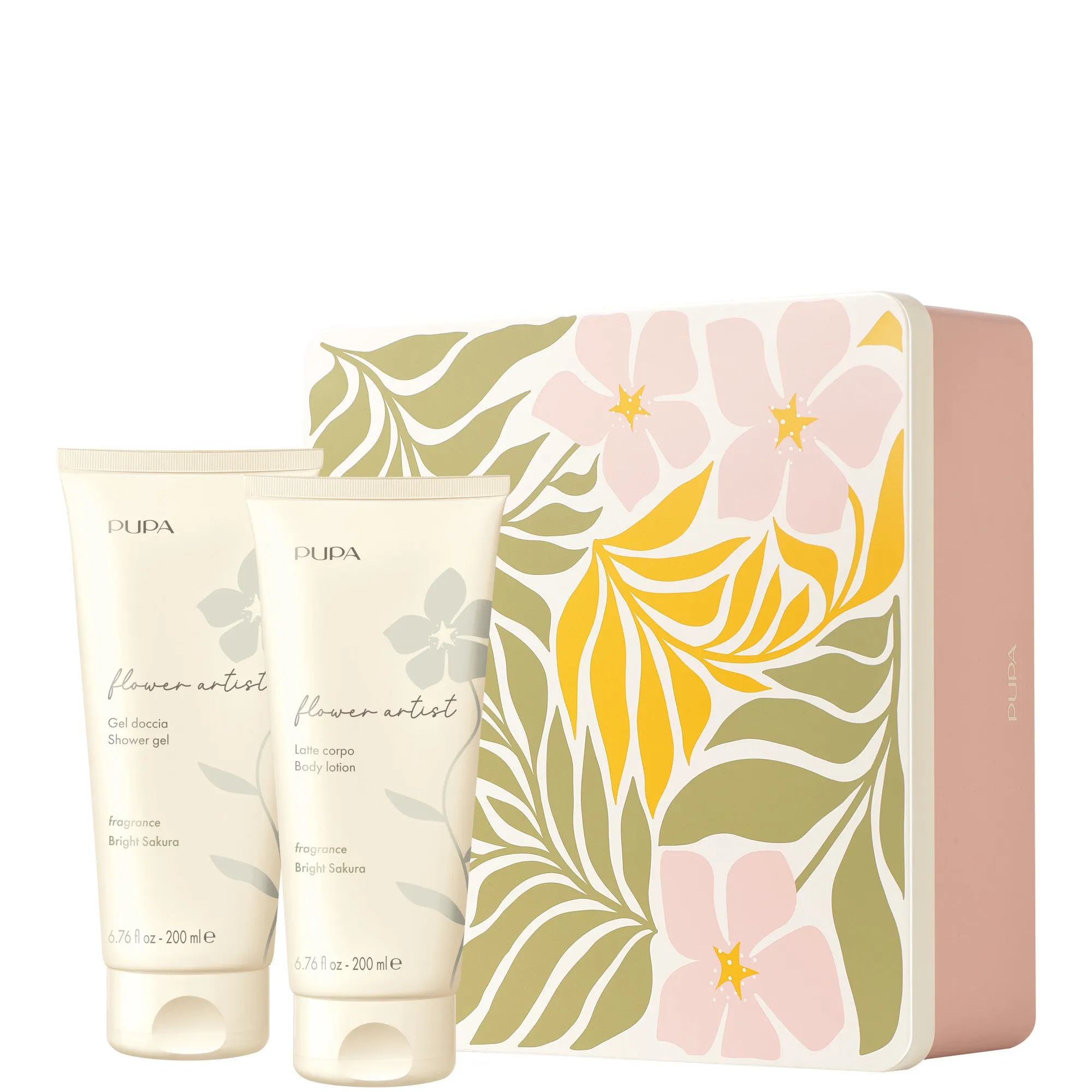 Pupa Flower Artist Gel Doccia + Latte Corpo Bright Sakura - 200 ML