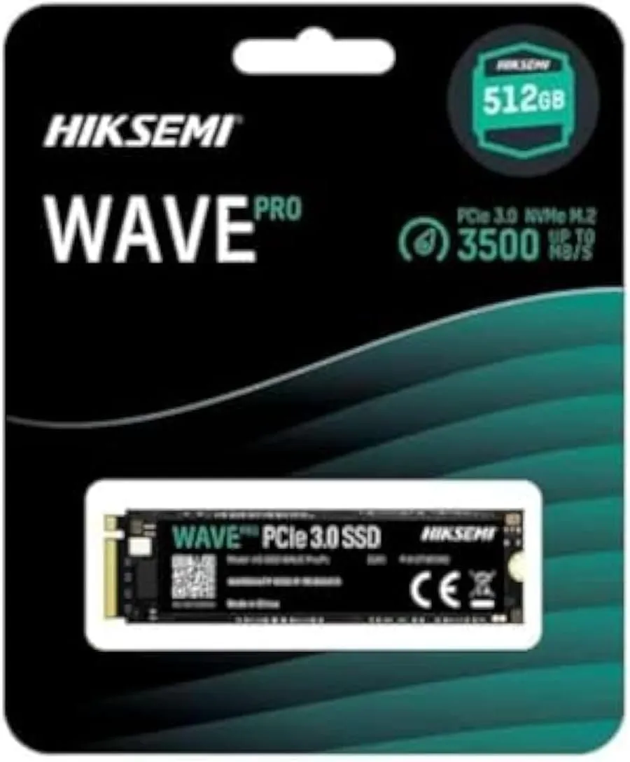 Hikivision Ssd Interno 512Gb M.2 2280 Pcie 3.0 Nvme R/W 2500/1025Mbs