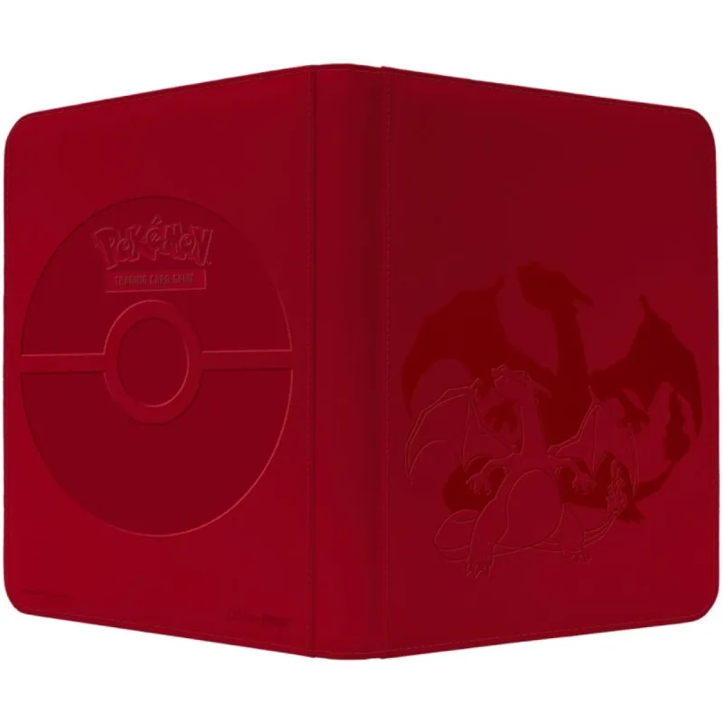 Album Pokemon Elite Charizard 9 pocket con zip 360 carte Ultra Pro