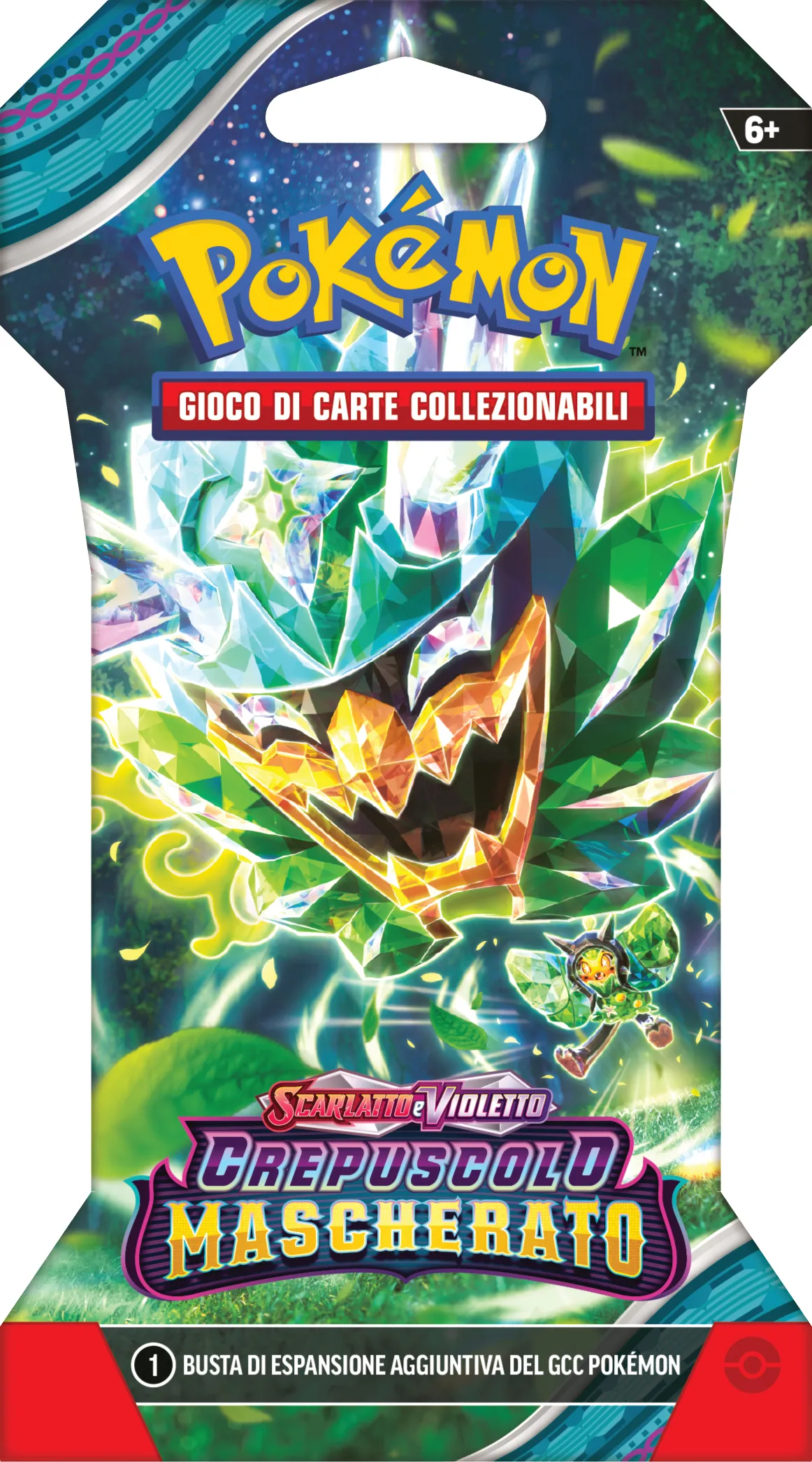 Pokemon Crepuscolo Mascherato 1 Busta Paper Sleeve Pk60502-i
