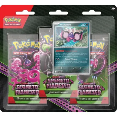 Pokemon Scarlatto & Violetto: Segreto Fiabesco - 3 Pack Blister Pecharunt (ITA) Pk60585-i