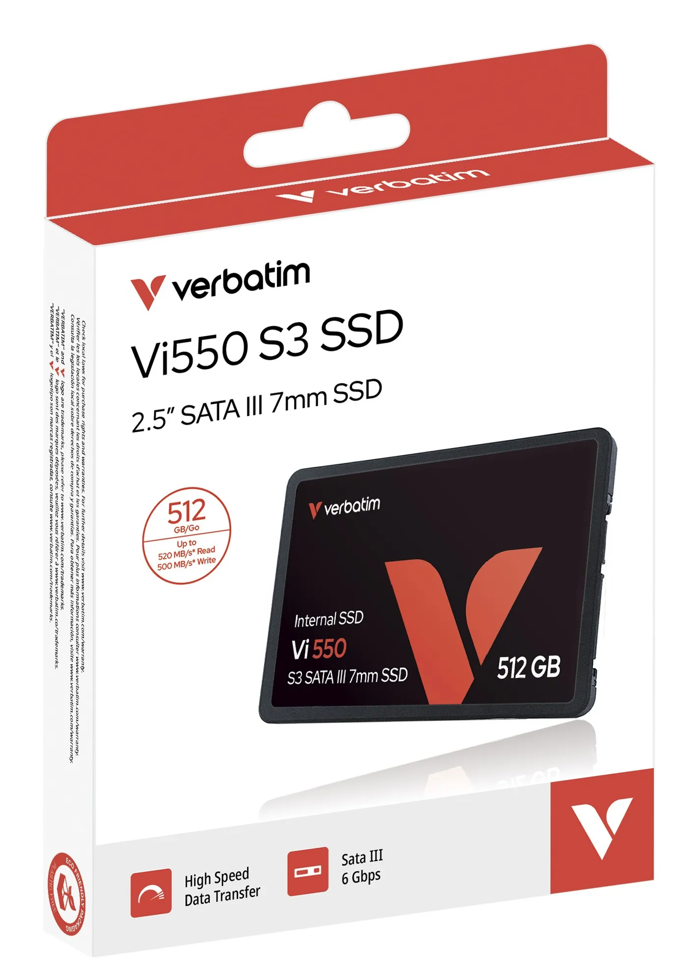 Verbatim Ssd Vi550 512Gb 25 Sata3 560/535 Mb/S