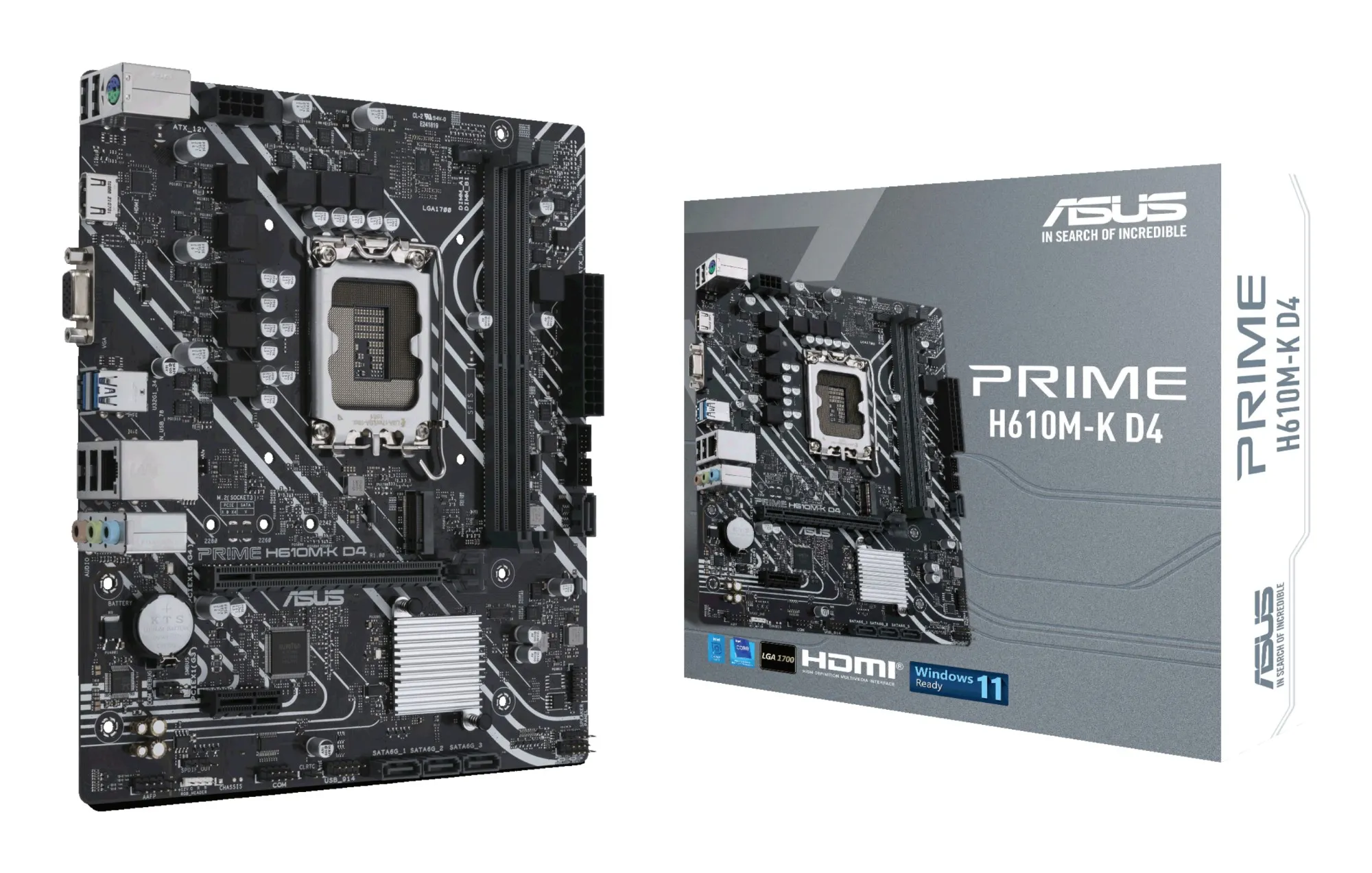 Asus Mb H610 Prme H610M-K D4 Lga 1700 Ddr4 Alder Lake
