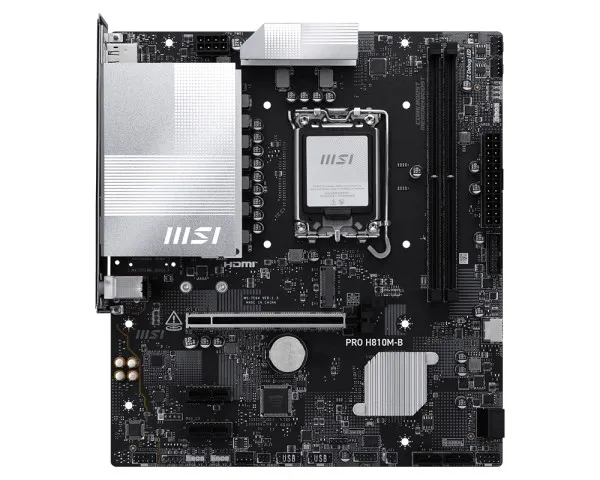 Msi Mb Pro H810M-B601-7E64-01013801-7E64-001Std Pro H810M-B H810 Lga1851 2Ddr5 1Pcie
