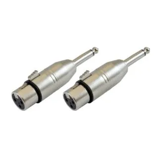 Karma Adattatori XLR F/ Jack 6.3 mm mono RDM CN6 Silver