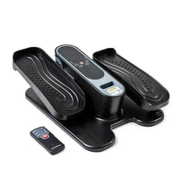 Mini Ellittica Elettrica Innovagoods Velora 4000 - Telecomando - 5 Velocità - 3 Programmi Automatici - Pedalata Bidirezionale - Schermo LCD - Grigio e Nero