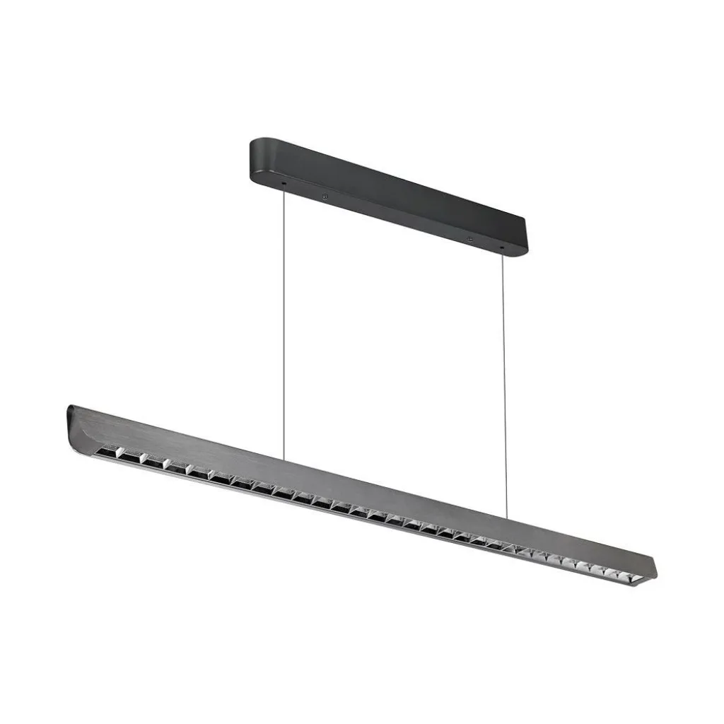 V-TAC Plafoniera LED Chip Samsung a Sospensione 36W Lineare Colore Grigio opaco 1227*50*60mm 3in1