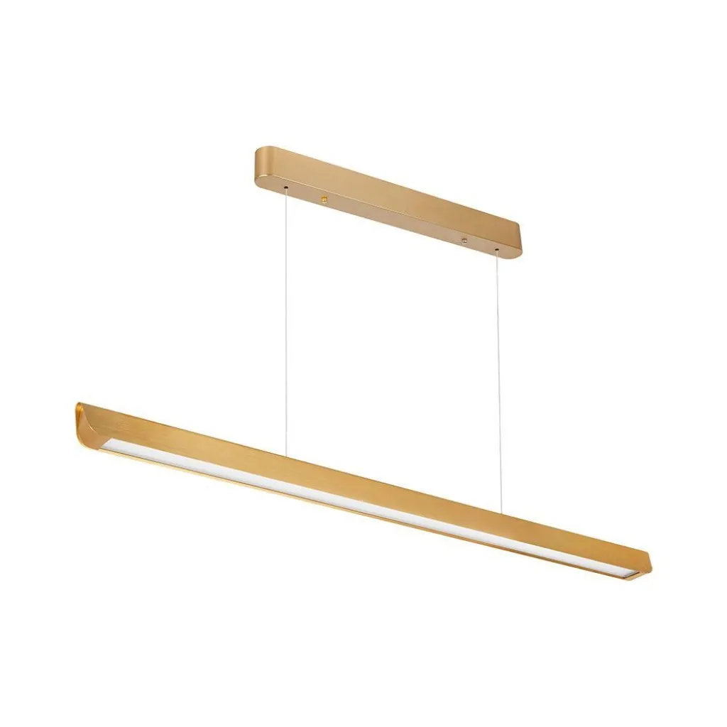 V-TAC Plafoniera LED Chip Samsung a Sospensione 36W Lineare Colore Oro opaco 1227*50*60mm 3in1