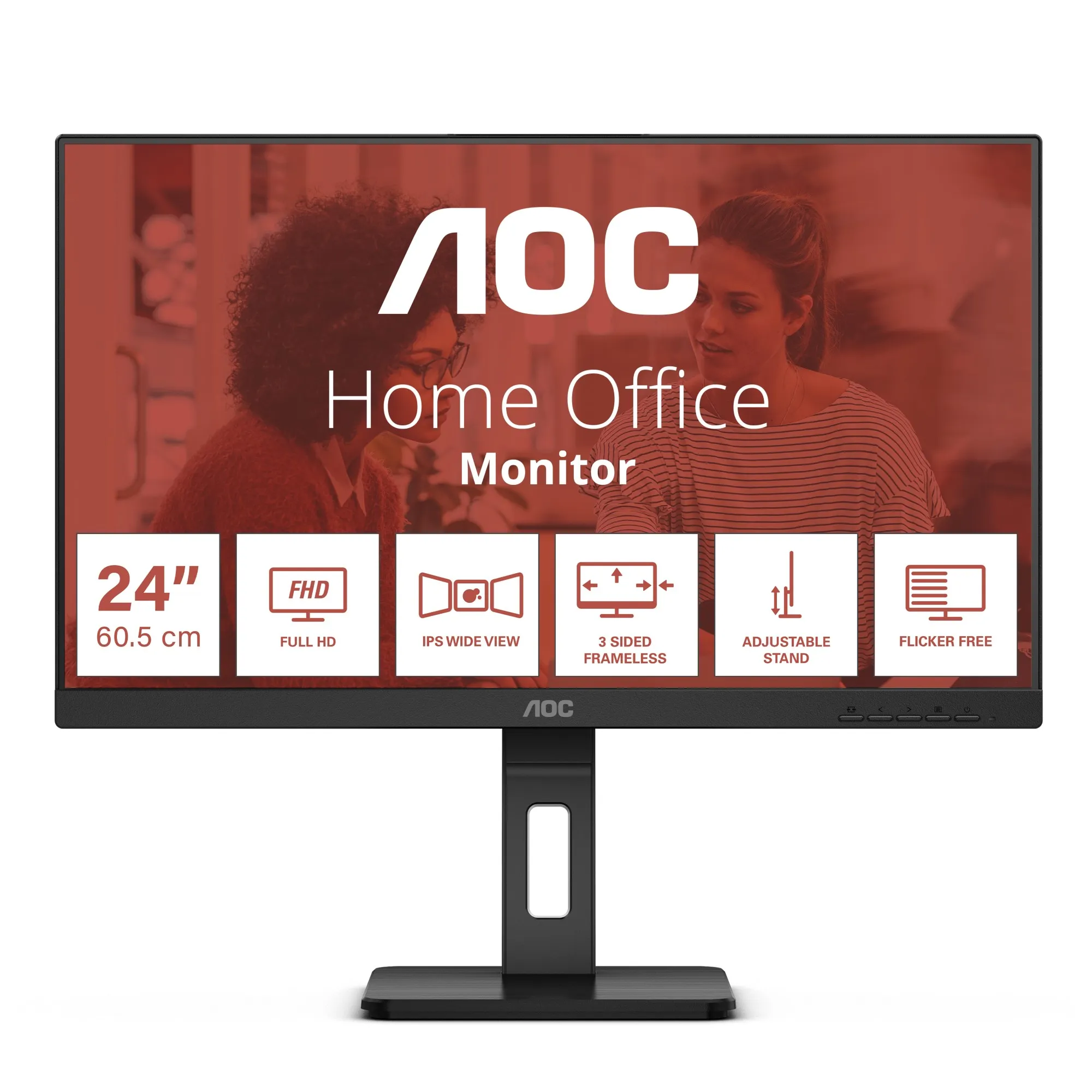 AOC E3 24E3QAF LED display 605 cm (23.8) 1920 x 1080 Pixel Full HD LCD Nero