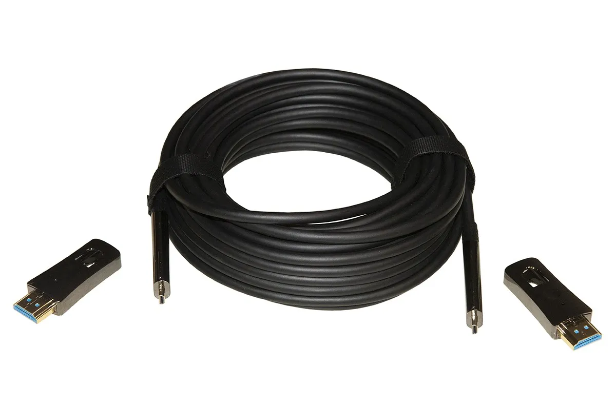 Cavo Hdmi 2.0 Aoc Fibra Ottica Mt 40 Con Connettori Staccabili