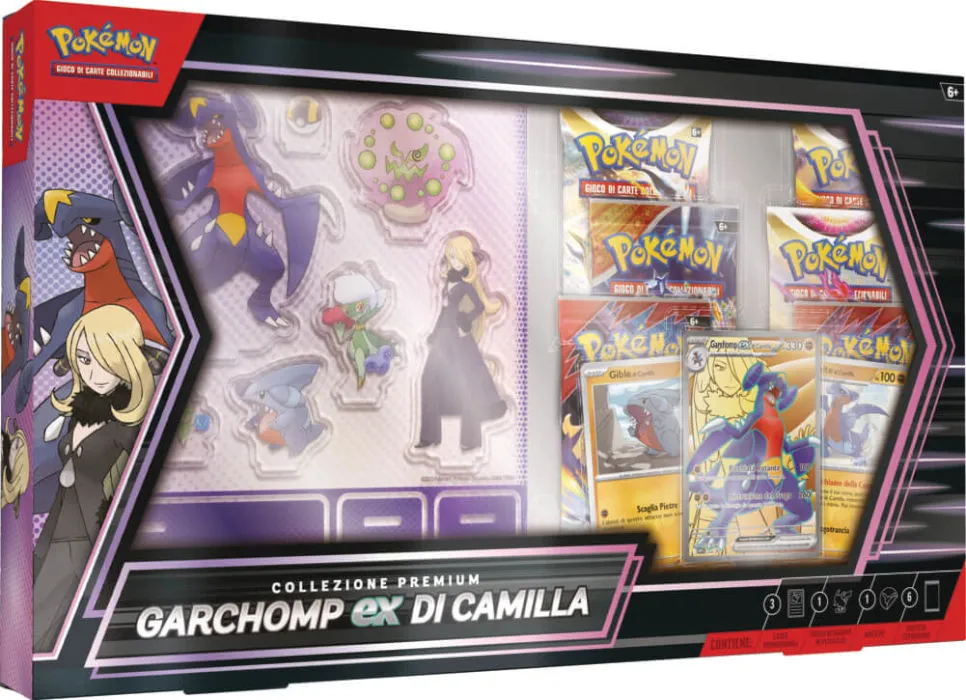 Pokemon ITA Collezione Premium Garchomp-EX di Camilla Pk10427-i