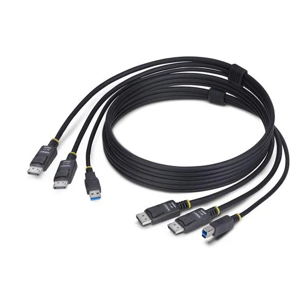 Startech Cavo Kvm USB Da 1 8m 5 Gbps E Doppia Porta Displayport DDU1226-KVM-CABLE