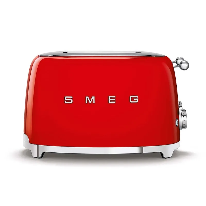 Smeg Tostapane 50's Style – Rosso LUCIDO 4x4 – TSF03RDEU