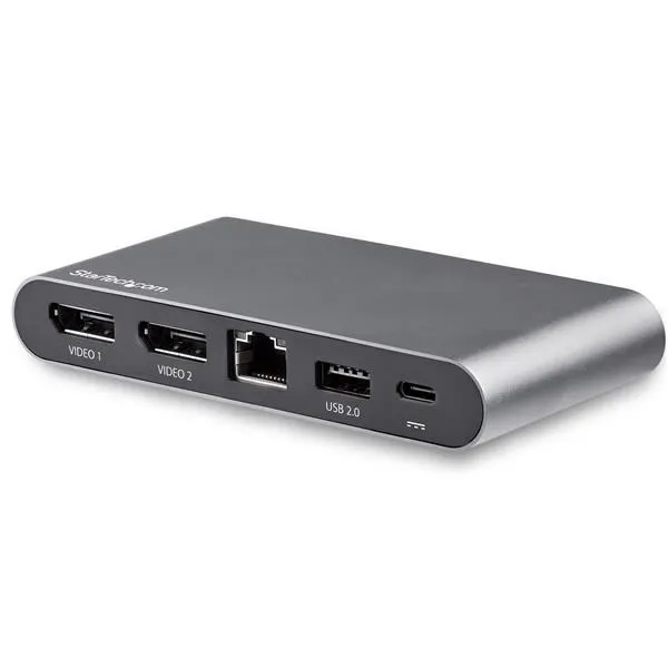 Startech Adattatore Multiporta Usb-C Per Doppio Monitor - Displayport Dual 4K 2 X 4K Dp 100W Pd 3.0 DK30C2DAGPD